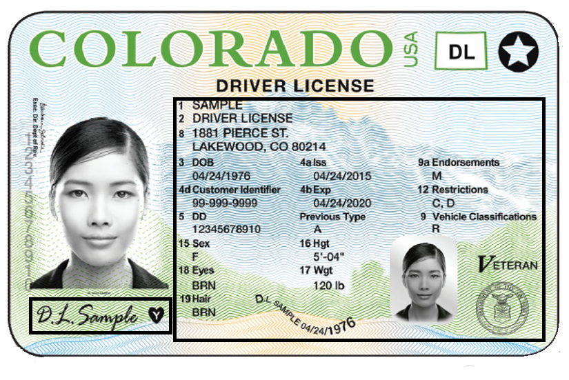 image of colorado driver license